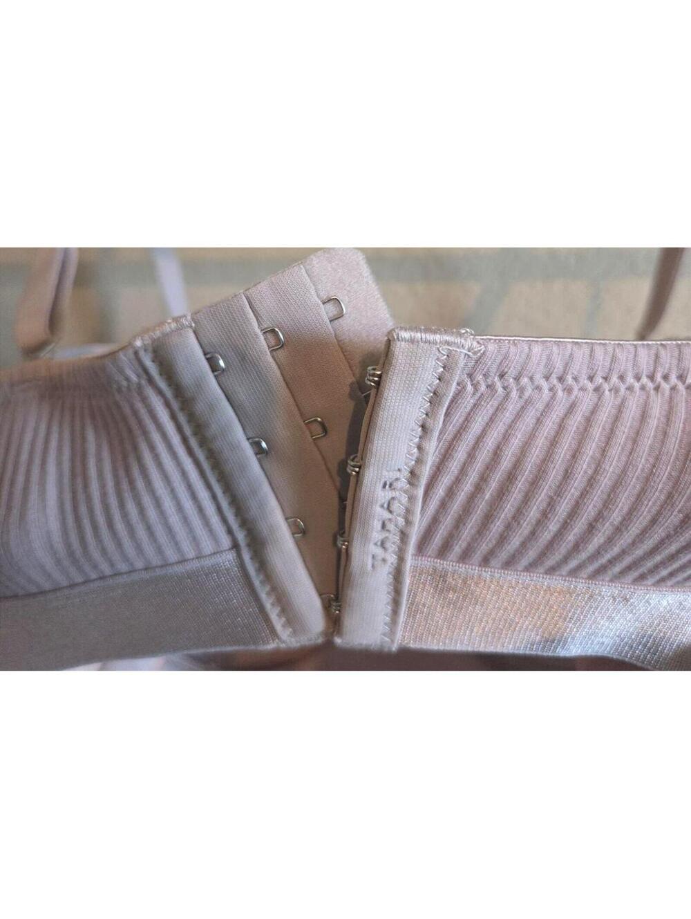 Light Purple Ribbed Strap Bra - Picture 4 of 6